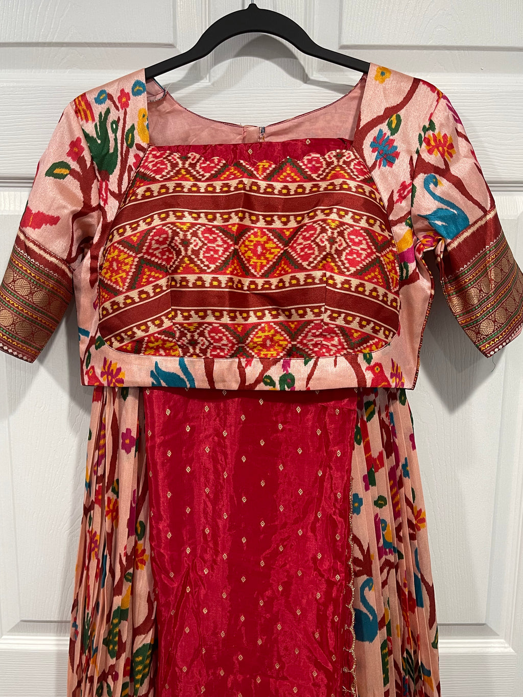 Patola Silk Lehenga Choli Set with Dupatta
