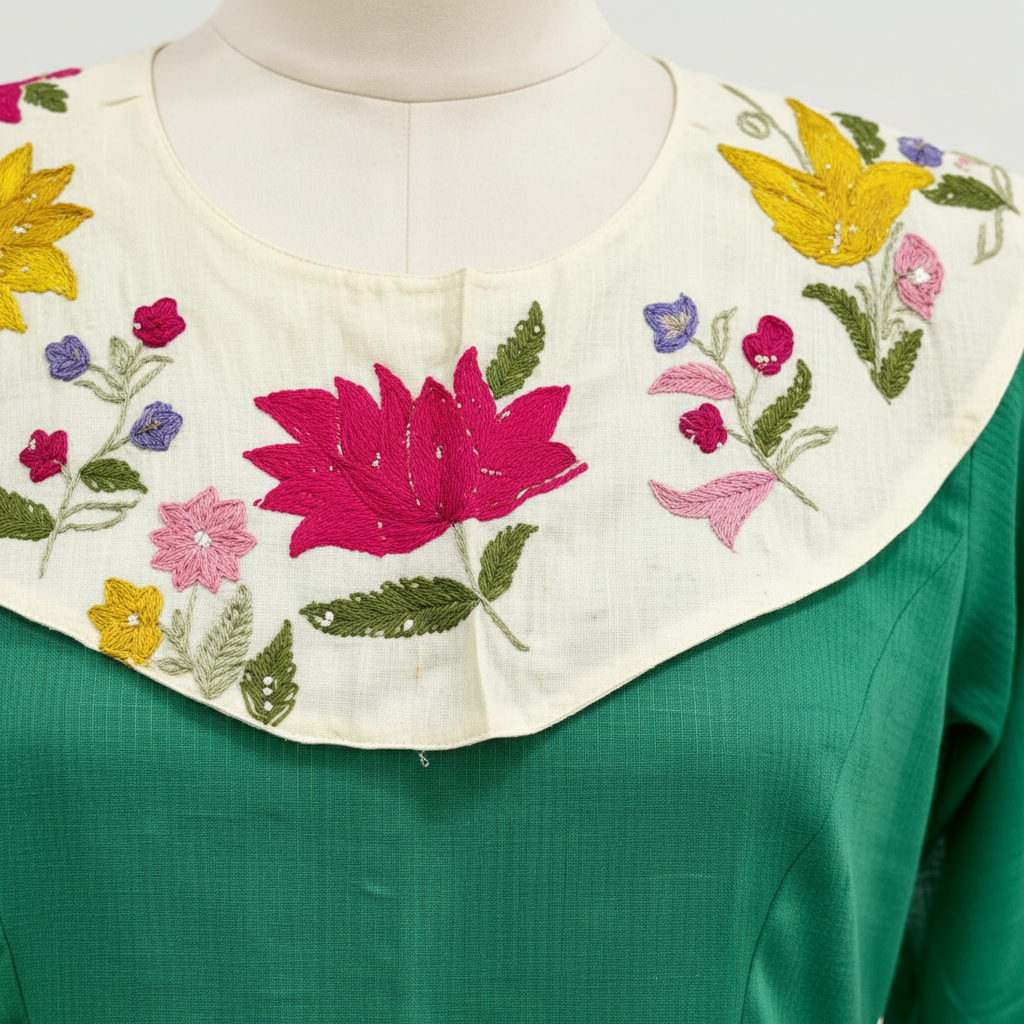 Collar detail close-up